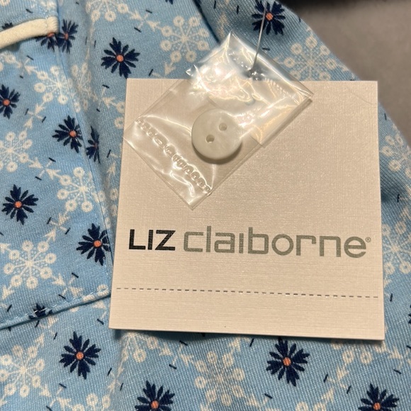 Liz Claiborne Pajamas, Size S, Button Front with Elastic waist pants. NWT - Picture 5 of 5